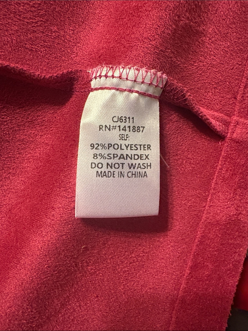 TCEC Women's Raspberry Fringe Blazer - Picture 12 of 12